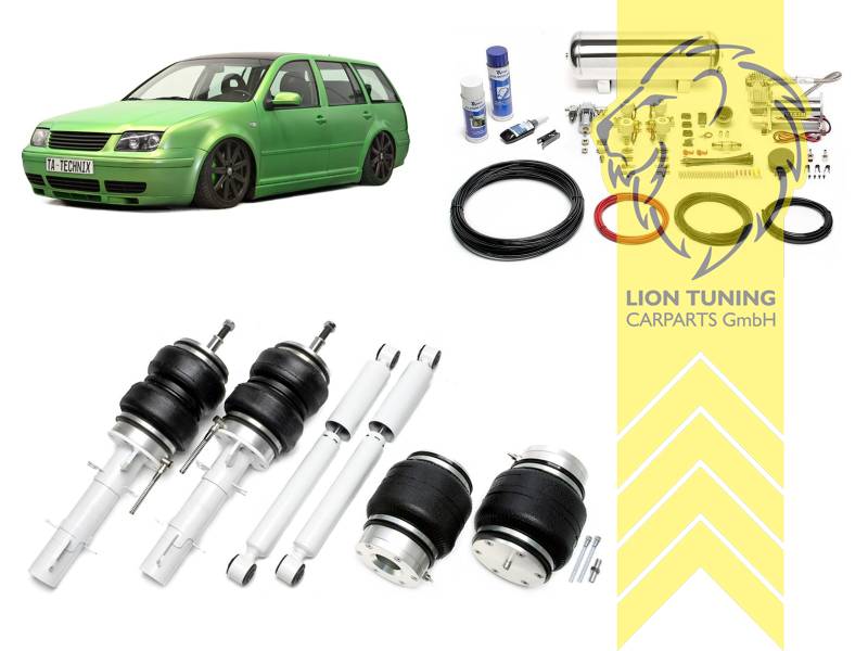 nur für Fahrzeuge mit Allrad, 11,5L Tank chrom / ViAir Kompressor chrom, fest, weiss, Wir empfehlen die Verwendung kürzerer Koppelstangen, Stahl verzinkt, Eintragungspflichtig / Teilegutachten wird nach Kauf spezifisch ausgestellt